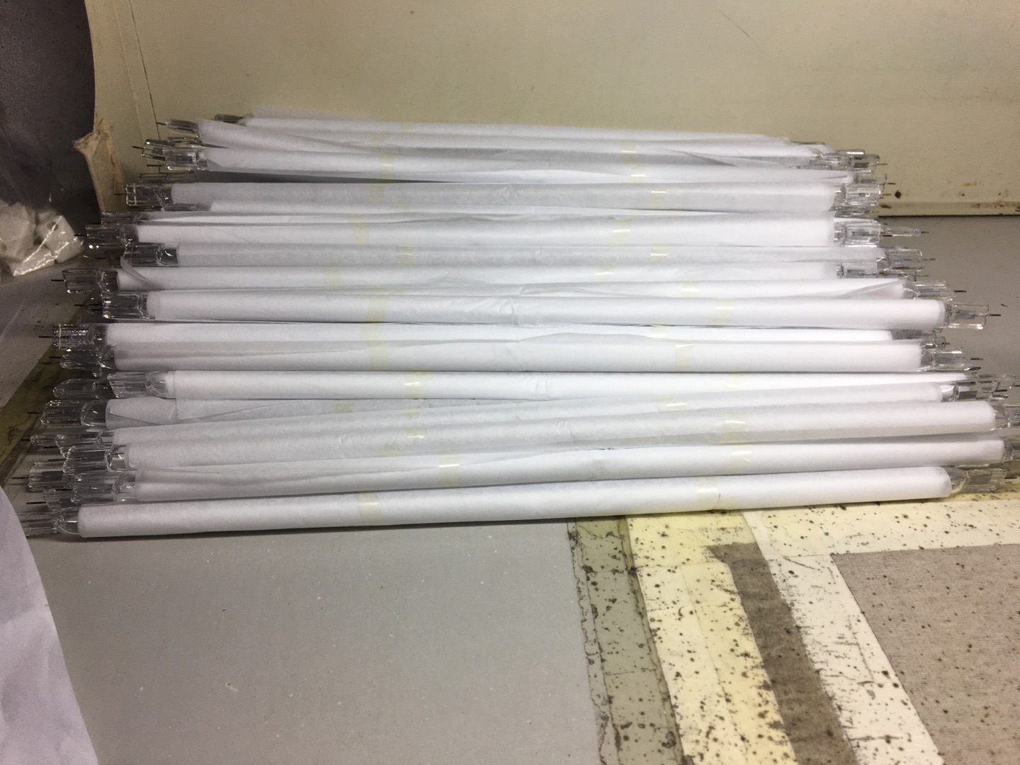 SK15 clear heat tube 500mm 2000w short wave halogen heating lamp