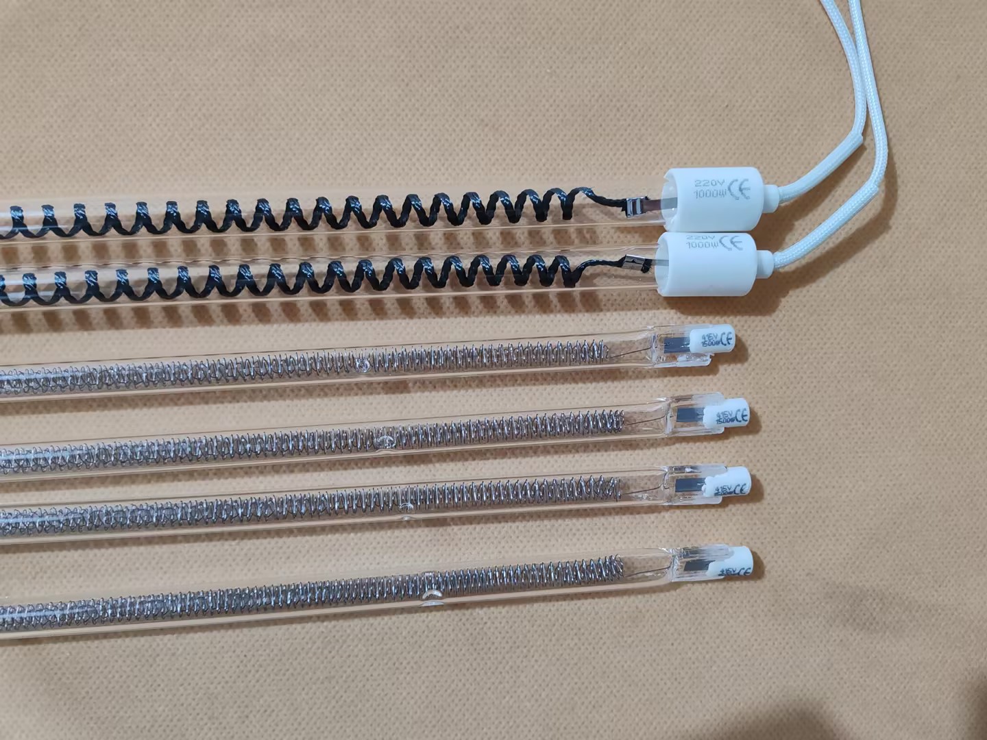 gold jacket infrared halogen heating lamp