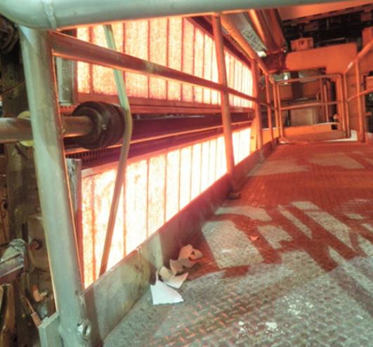 Countertop powder coating heater