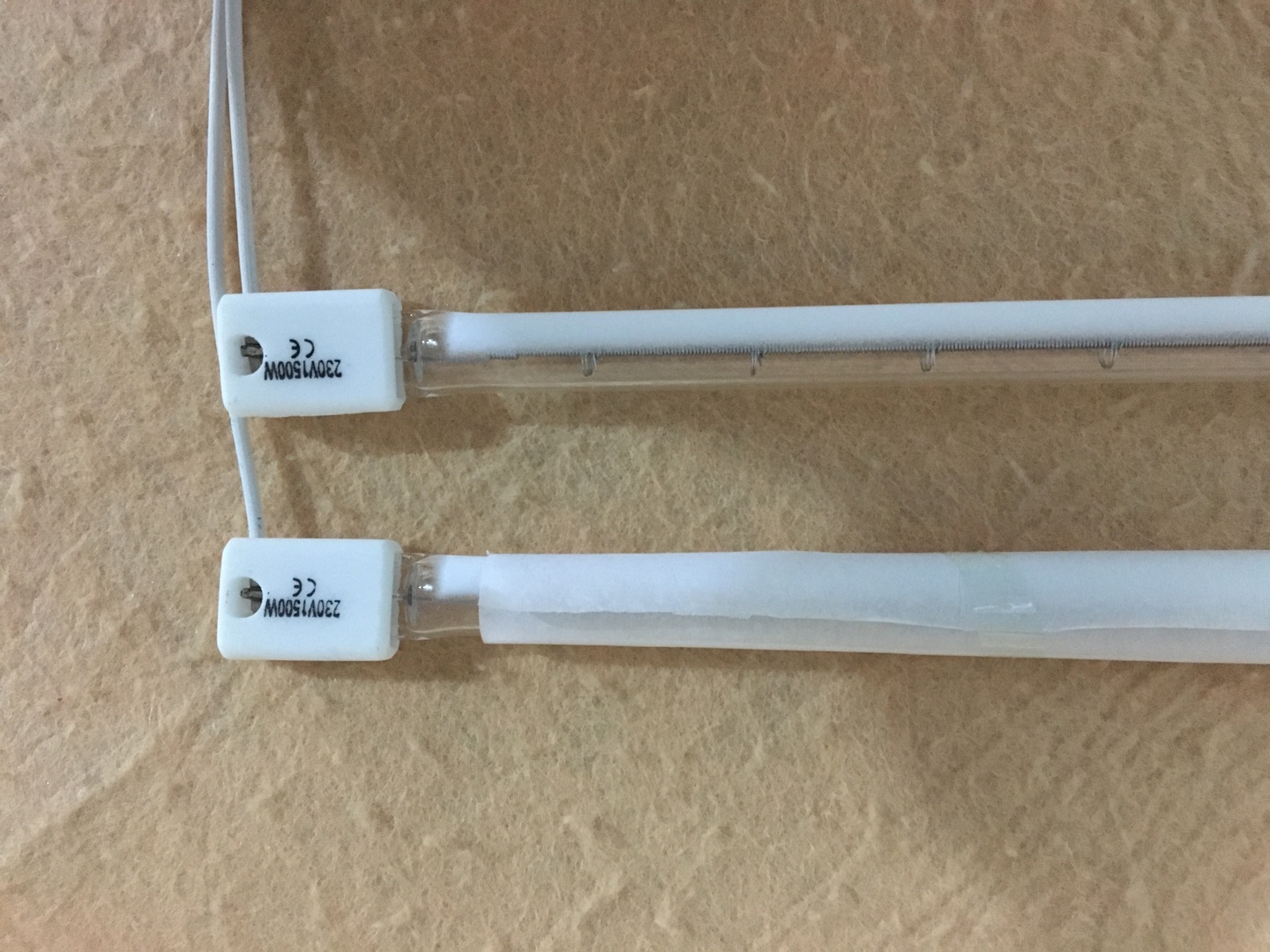 m shape halogen infrared heat lamp oem for pet bottle blowing