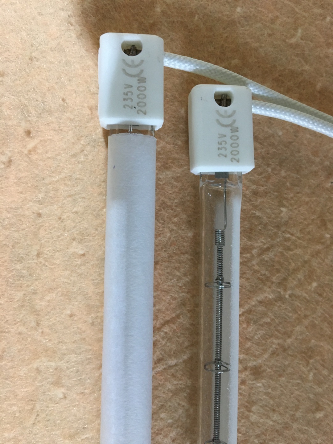 Factory wholesale 625mm 400v 2000w X clip halogen lamp 2000w