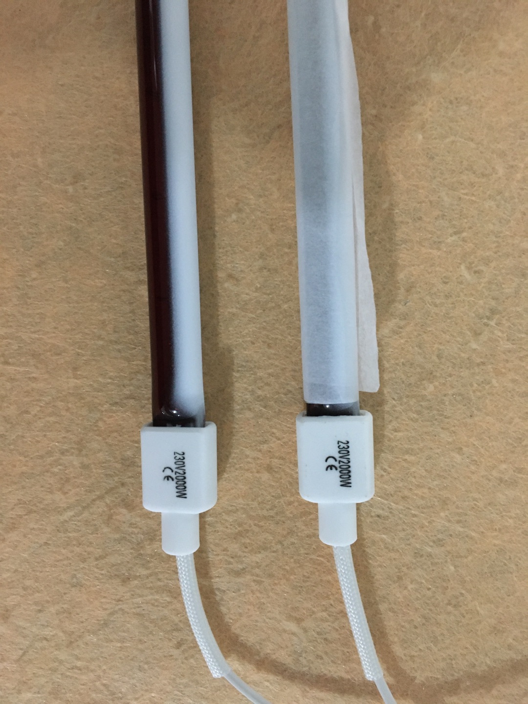 400mm 1200w quartz infrared heating halogen lamp